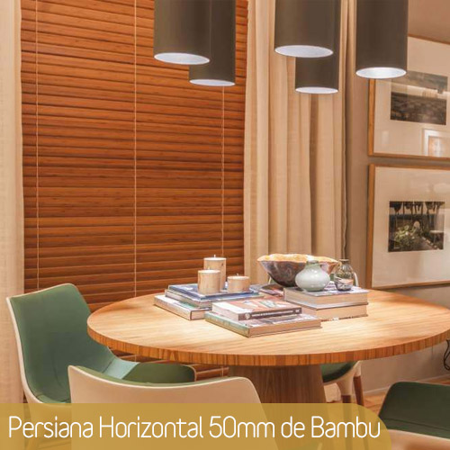 Persiana Horizontal 50mm de Bambu - Imagem 2