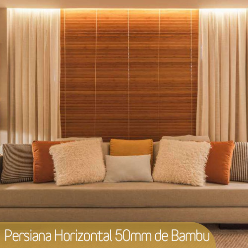 Persiana Horizontal 50mm de Bambu - Imagem 3