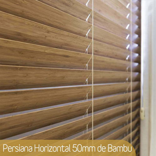 Persiana Horizontal 50mm de Bambu - Imagem 4