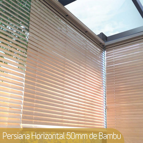 Persiana Horizontal 50mm de Bambu - Imagem 5